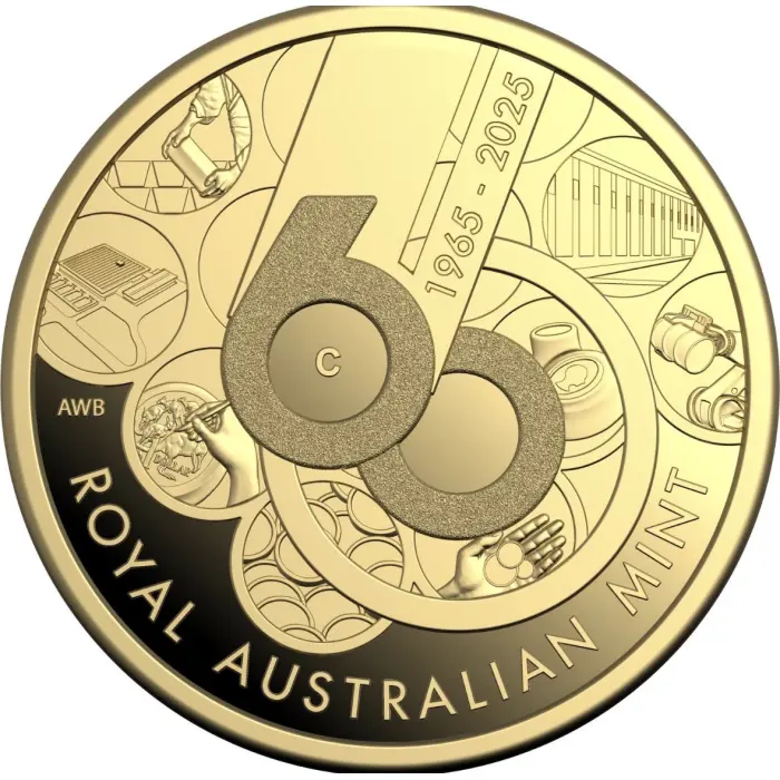 1/10 oz Gold 2025 RAM anniversary coin