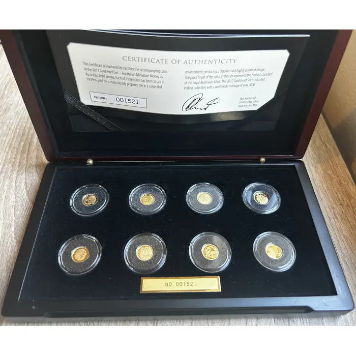 2012 Mini Gold Proof Coin Set