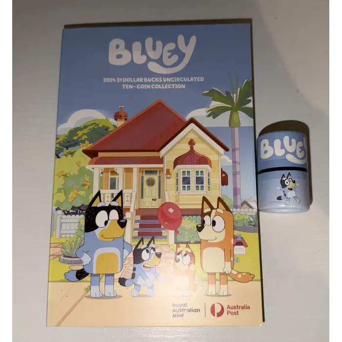 2024 Sealed Bluey Tube & Folder (Unopened)