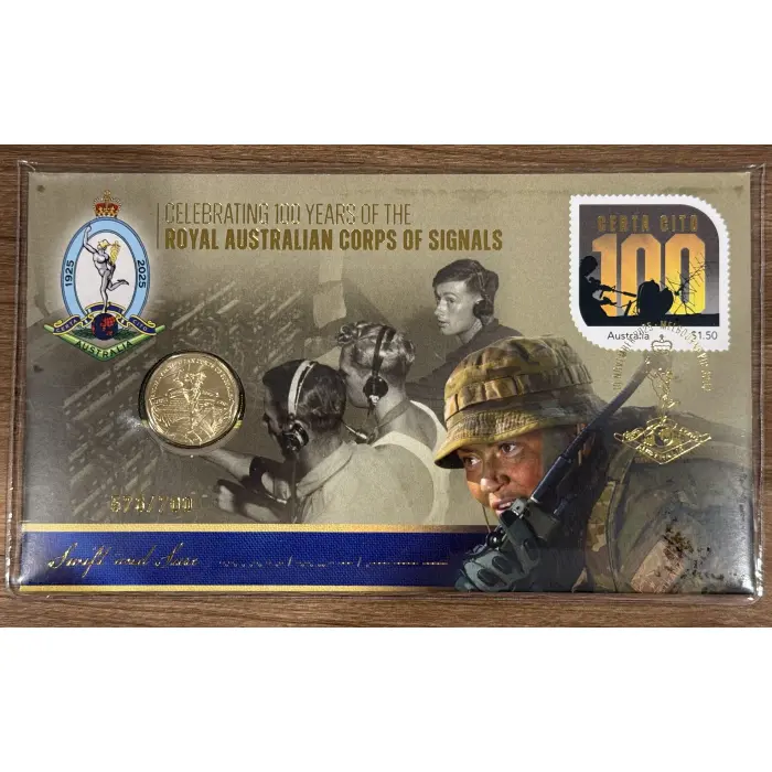 100 years ROYAL AUSTRALIAN CORPS OF SIGNALS PNC #578/700
